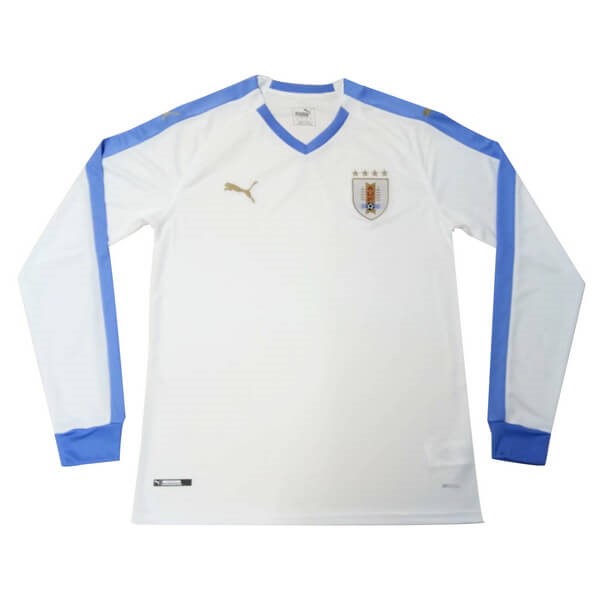Camiseta Uruguay Segunda equipación ML 2019 Blanco